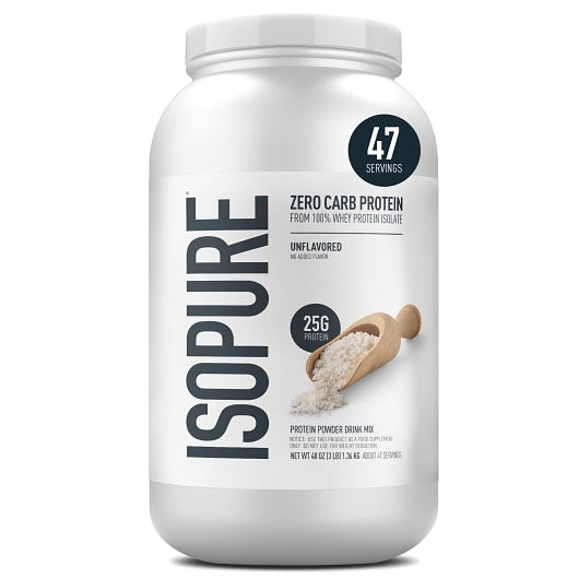 Isopure Zero Carb Unflavored Protein Powder, 6 x 3 lb Case - Health & Personal Care - image 2