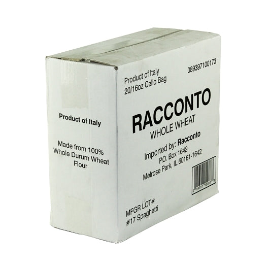 Racconto Pasta Whole Wheat Spaghetti, 20 x 16 oz Case - DOT product image 3