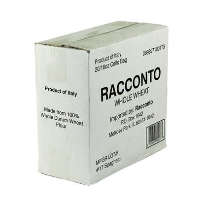 Racconto Pasta Whole Wheat Spaghetti, 20 x 16 oz Case - DOT product image 3