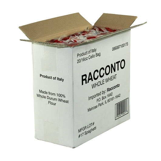 Racconto Pasta Whole Wheat Spaghetti, 20 x 16 oz Case - DOT product image 2