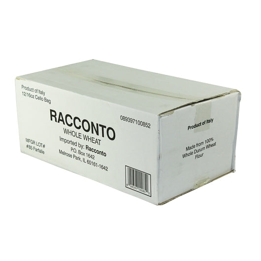 Racconto Pasta Whole Wheat Farfalle Medium Bow Ties, 12 x 16 oz Case - DOT product image 3