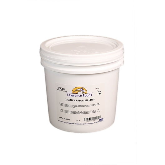 Lawrence Foods Deluxe Apple Filling, 1 x 19 lb Case - Pantry Ingredients