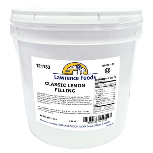 Lawrence Foods Classic Lemon Filling, 1 x 20 lb Case - DOT product image 2