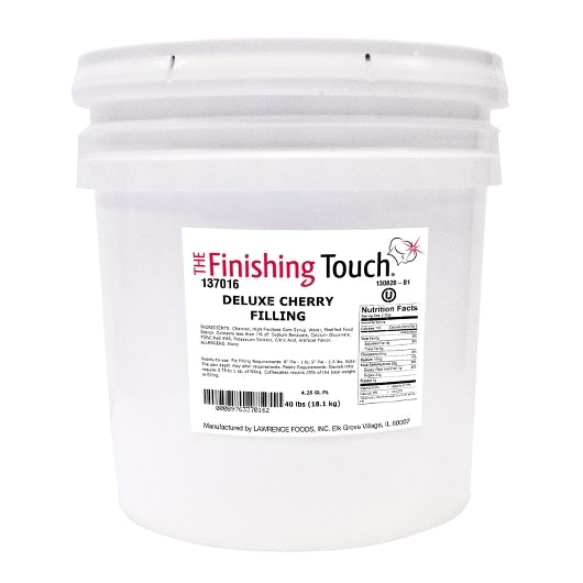 Whole Deluxe Cherry Filling, 1 x 40 lb Case - Bakery & Desserts