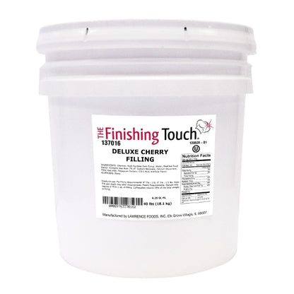 Whole Deluxe Cherry Filling, 1 x 40 lb Case - Bakery & Desserts