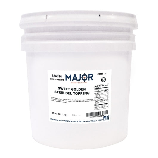 Major Bakery Solutions SWEET GOLDEN STREUSEL TOPPING, 1 x 25 lb Case - DOT product image 2