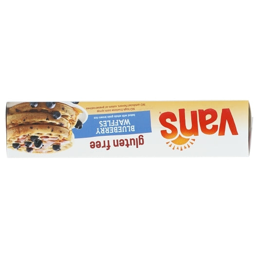 Van's WHEAT FREE BLUEBERRY Waffles, 12 x 0.56 lb Case - Alternate product angle or state