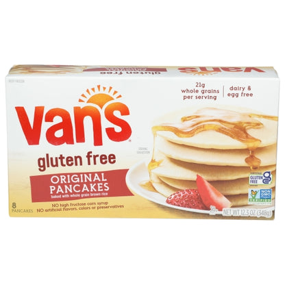 Van's Gluten-free Totally Natural Pancakes, 12 x 0.77 lb Case - Breakfast Foods