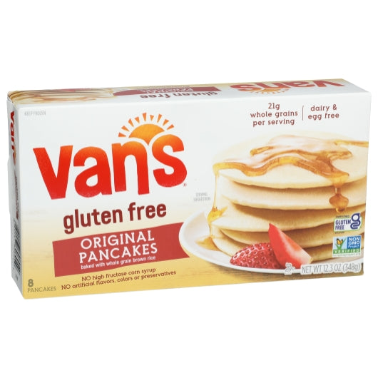 Van's GLUTEN-FREE TOTALLY NATURAL Pancakes, 12 x 0.77 lb Case - Alternate product angle or state