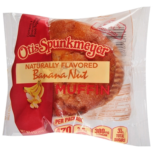 Otis Spunkmeyer Individually Wrapped Banana Nut Muffins, 4 x 12 x 4 oz Case - DOT product image 4