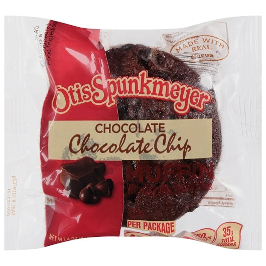 Otis Spunkmeyer Chocolate Muffin with Chocolate Chips, 24 x 4 oz Case - Bakery & Desserts