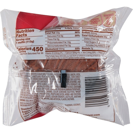 Otis Spunkmeyer Individually Wrapped Chocolate Muffin With Chocolate Chips Tray Pack, 4 x 12 x 4 oz Case - DOT product image 7