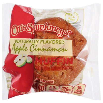 Otis Spunkmeyer Individually Wrapped Apple Cinnamon Muffin, 24 x 4 oz Case - Bakery & Desserts