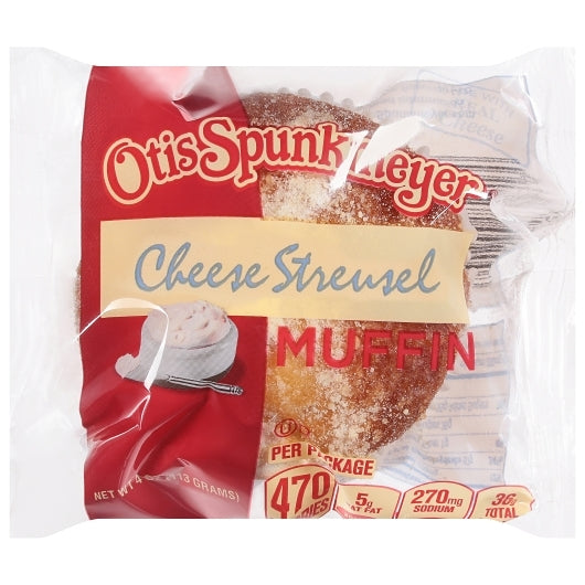 Otis Spunkmeyer Individually Wrapped Cheese Streusel Muffin, 24 x 4 oz Case - Bakery & Desserts