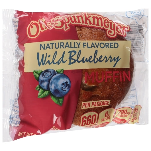 Otis Spunkmeyer INDIVIDUALLY WRAPPED BLUEBERRY MUFFINS, 4 x 12 x 6.5 oz Case - DOT product image 8