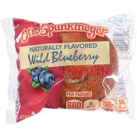 Otis Spunkmeyer INDIVIDUALLY WRAPPED BLUEBERRY MUFFINS, 4 x 12 x 6.5 oz Case - DOT product image 2