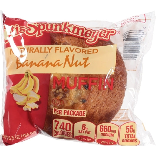 Otis Spunkmeyer Individually Wrapped Banana Nut Muffin, 4 x 12 x 6.5 oz Case - DOT product image 4