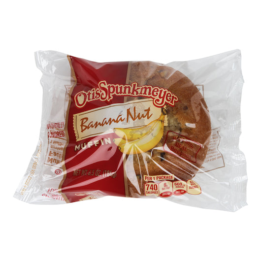 Otis Spunkmeyer Individually Wrapped Banana Nut Muffin, 4 x 12 x 6.5 oz Case - DOT product image 2