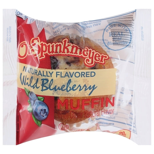 Otis Spunkmeyer Individually Wrapped Wild Blueberry Muffins, 4 x 24 x 2.25 oz Case - Bakery & Desserts