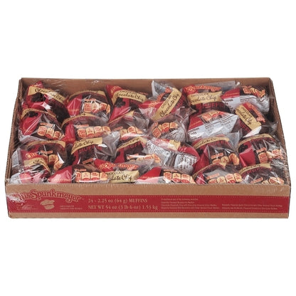 Otis Spunkmeyer Individually Wrapped Chocolate Chocolate Chip Mufin Tray Bulk Pack, 4 x 24 x 2.25 oz Case - DOT product image 2