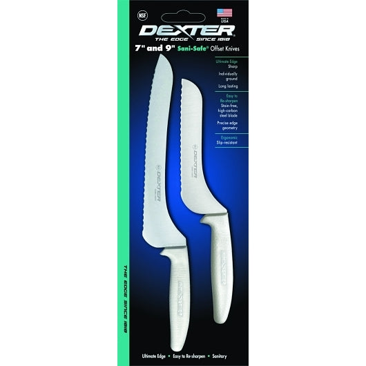 Dexter Sani-Safe 2 Piece Offset Bread Knife Set, 1 x 1 ST Case - Cutting Boards & Knives