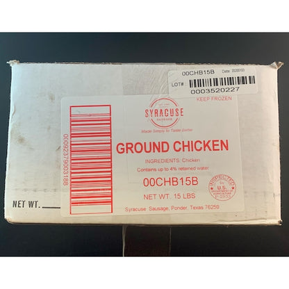 Syracuse Ground Chicken , 1 x 15 lb Case - DOT product image 3
