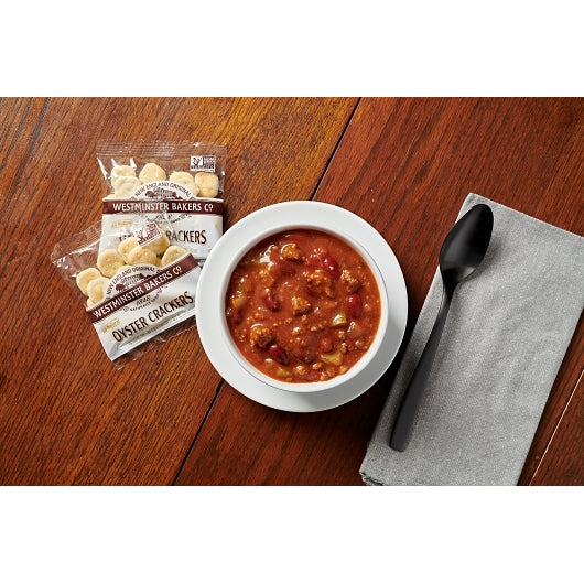 Westminster All Natural Oyster Cracker, Kosher, Single Serve, 150 x 0.5 oz Case - Alternate product angle or state