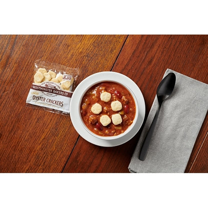 Westminster All Natural Oyster Cracker, Kosher, Single Serve, 150 x 0.5 oz Case - Alternate product angle or state