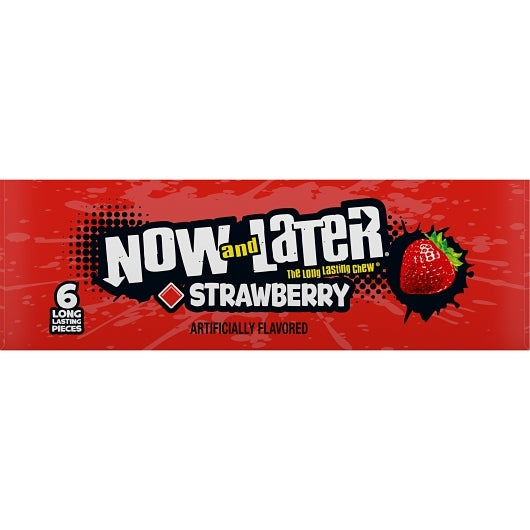 Now and Later Strawberry Chews, 12 x 0.93 oz Case - DOT product image 4