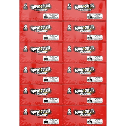 Now and Later Strawberry Chews, 12 x 0.93 oz Case - DOT product image 7