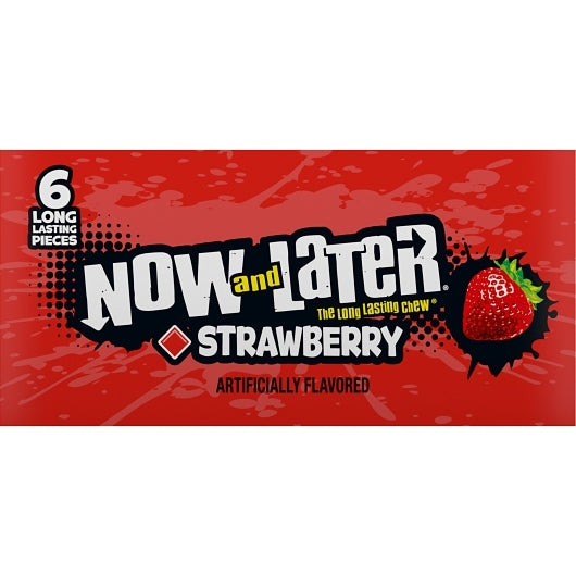 Now and Later Strawberry Chews, 12 x 0.93 oz Case - DOT product image 8
