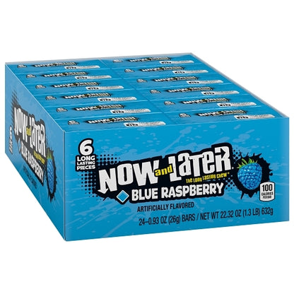 Now and Later Blue Raspberry Chews, 12 x 0.93 oz Case - DOT product image 3
