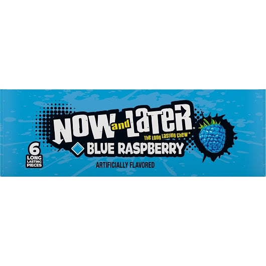 Now and Later Blue Raspberry Chews, 12 x 0.93 oz Case - DOT product image 4