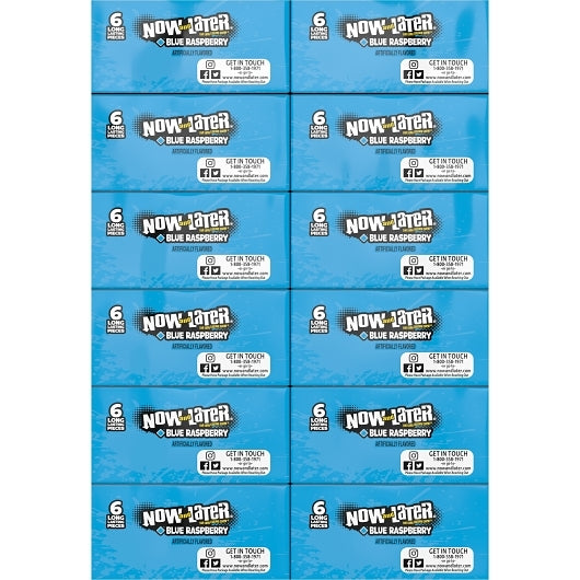 Now and Later Blue Raspberry Chews, 12 x 0.93 oz Case - DOT product image 7