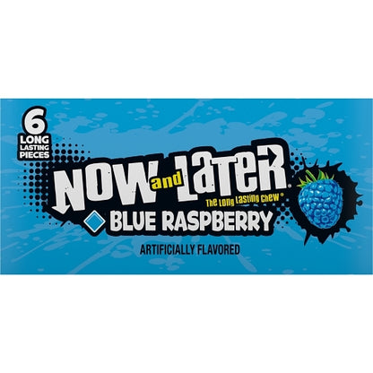 Now and Later Blue Raspberry Chews, 12 x 0.93 oz Case - DOT product image 8