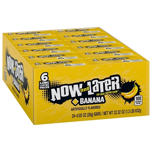 Now and Later Banana Chews, 12 x 0.93 oz Case - DOT product image 3