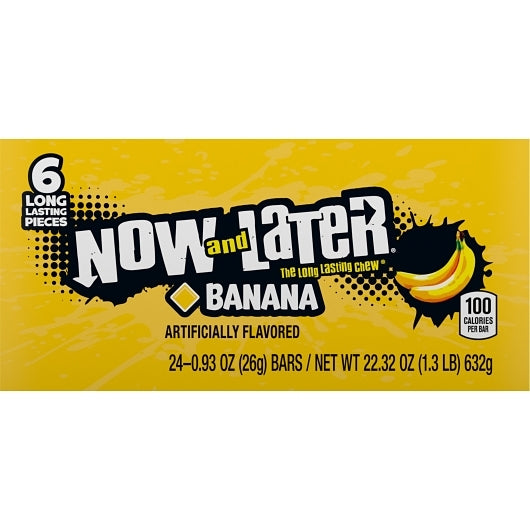 Now and Later Banana Chews, 12 x 0.93 oz Case - DOT product image 2