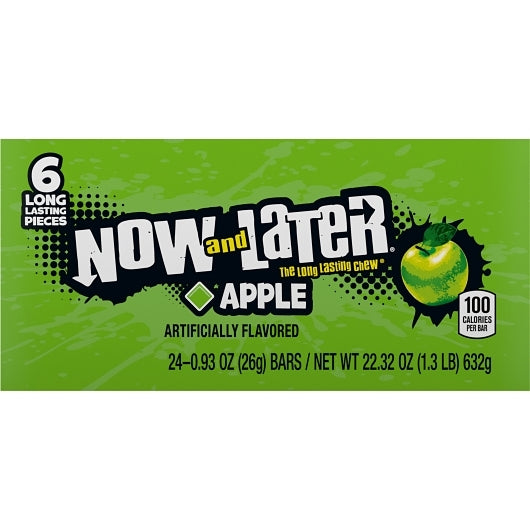 Now and Later Apple Chews, 12 x 0.93 oz Case - DOT product image 2