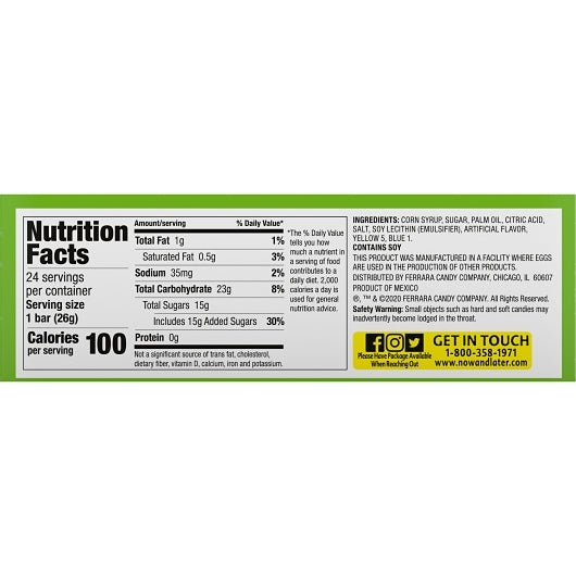 Now and Later Apple Chews, 12 x 0.93 oz Case - DOT product image 5