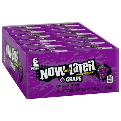 Now and Later Grape Chews, 12 x 0.93 oz Case - DOT product image 3