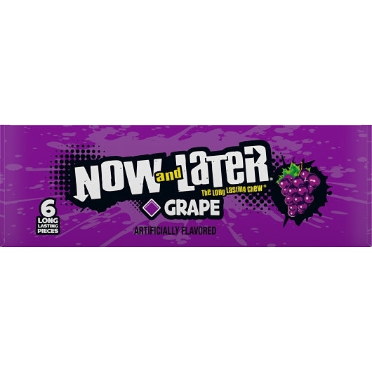 Now and Later Grape Chews, 12 x 0.93 oz Case - DOT product image 4