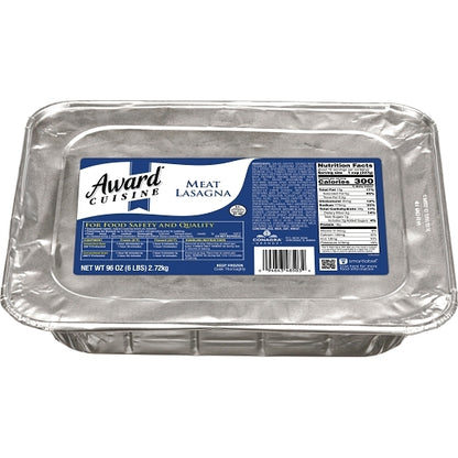 Conagra Angela Mia Lasagna Meat Cuisine, 4 x 96 oz Case - Prepared Foods