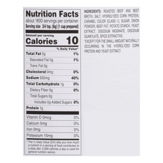 Custom Culinary No Beef Base Paste, No MSG Added, Gluten Free, 1 x 20 lb Case - DOT product image 5