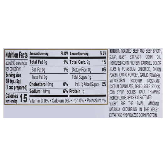 Custom Culinary Beef Low Sodium Beef Base Paste, No MSG Added, Gluten Free, 6 x 1 lb Case - DOT product image 6