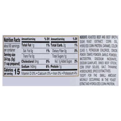 Custom Culinary Beef Low Sodium Beef Base Paste, No MSG Added, Gluten Free, 6 x 1 lb Case - DOT product image 6