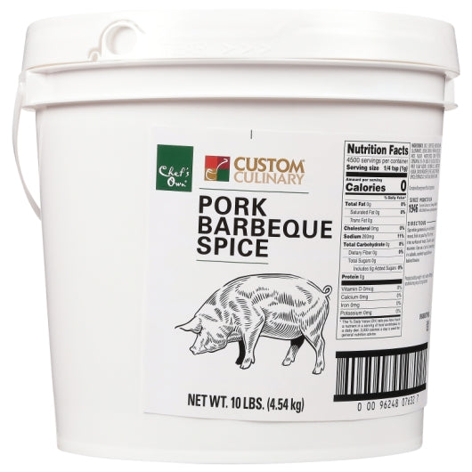 Custom Culinary Pork Barbecue Spice, 1 x 10 lb Case - Spices Seasonings