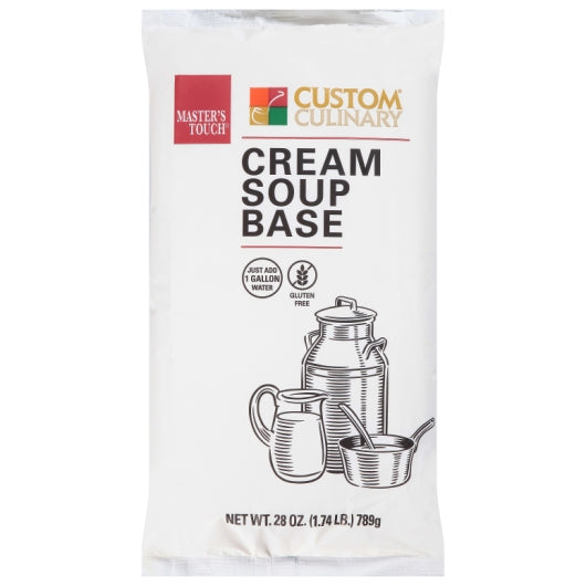 Custom Culinary Masters Cream Soup Base, 6 x 28 oz Case - Prepared Foods