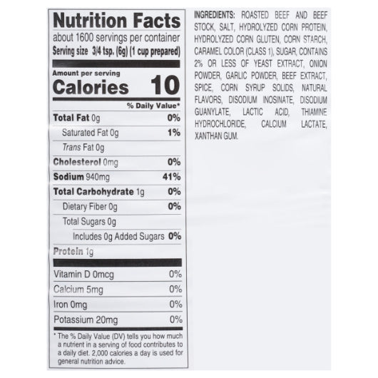 Gold Label Beef Base, 1 x 20 lb Case - DOT product image 5