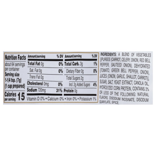 Gold Label Savory Roasted Vegetable Base Paste, No MSG Added, Vegan, 6 x 1 lb Case - DOT product image 6
