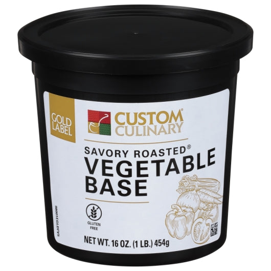 Gold Label Savory Roasted Vegetable Base Paste, No MSG Added, Vegan, 6 x 1 lb Case - Pantry Ingredients